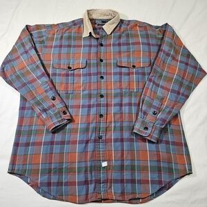 Polo Ralph Lauren Men's Plaid Flannel Shirt Long Sleeve Large Multicolor